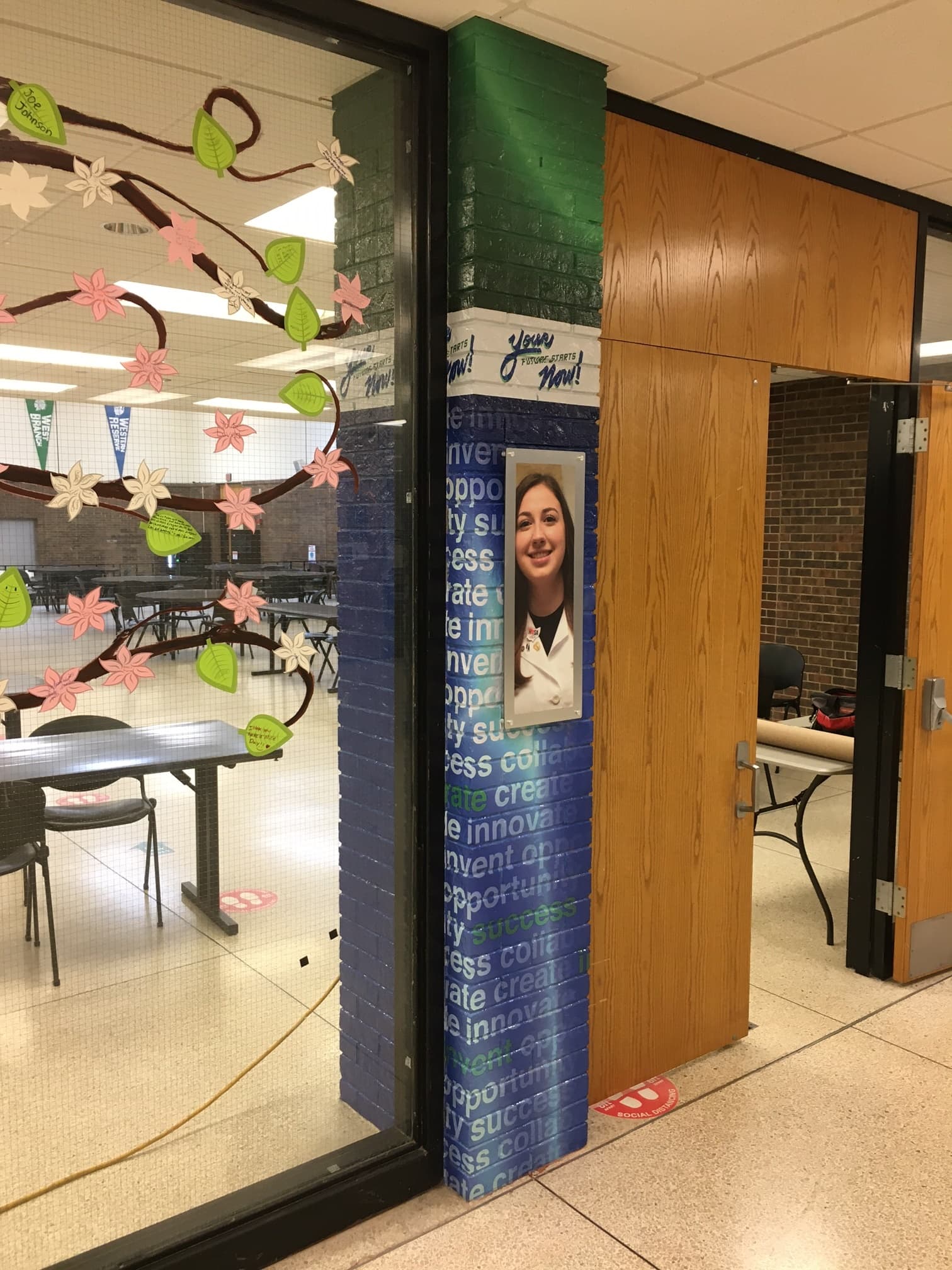 MCCTC standoff acrylic signage detail