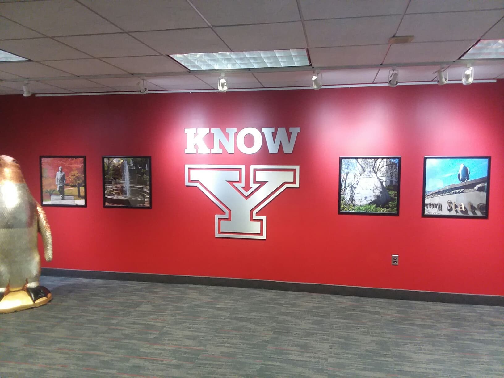 YSU interior signage detail