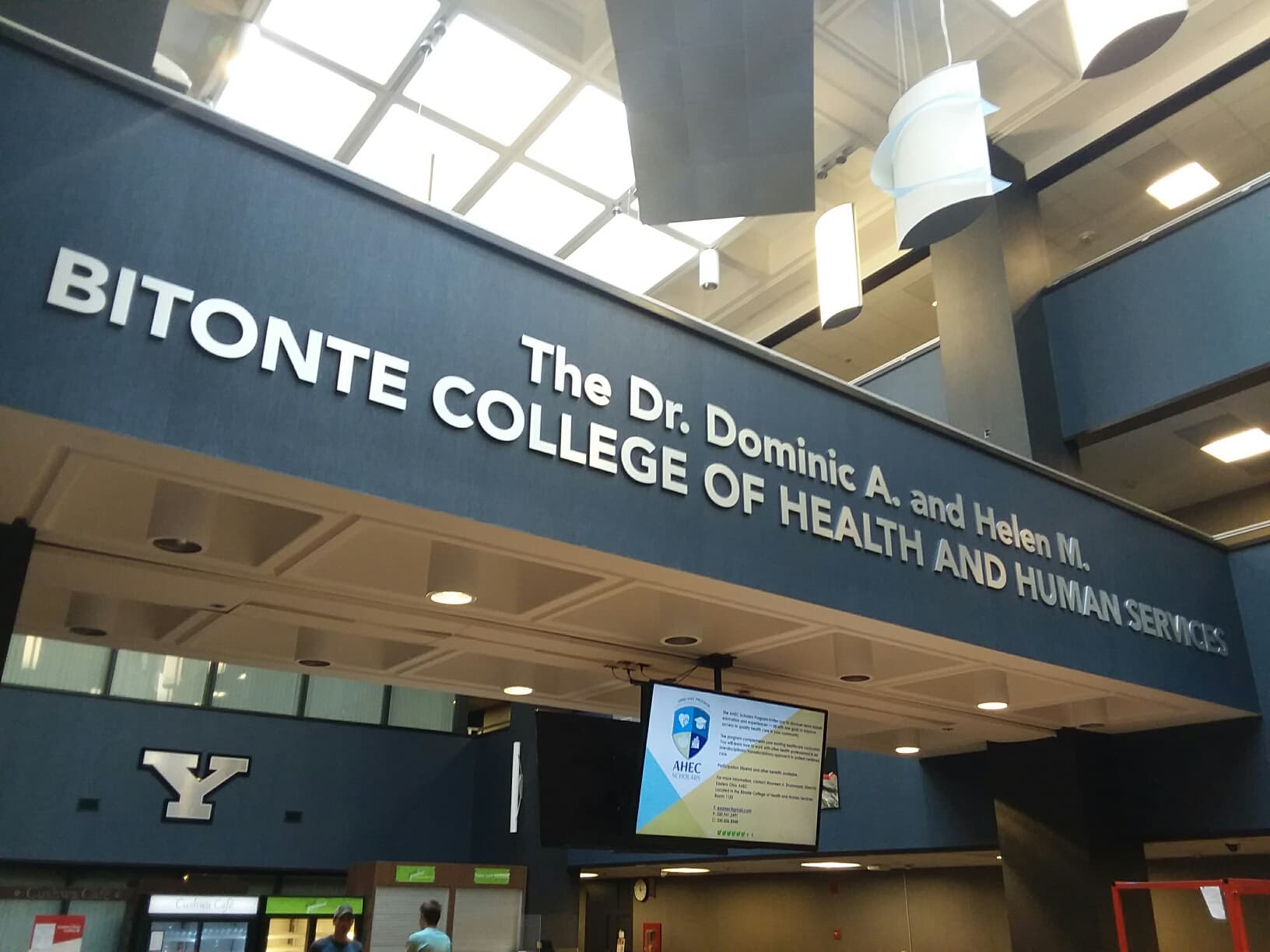 YSU interior signage detail