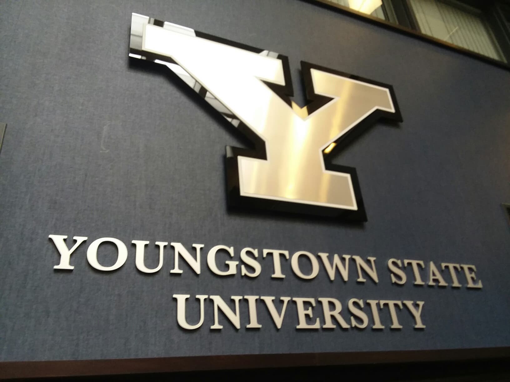 YSU interior signage detail